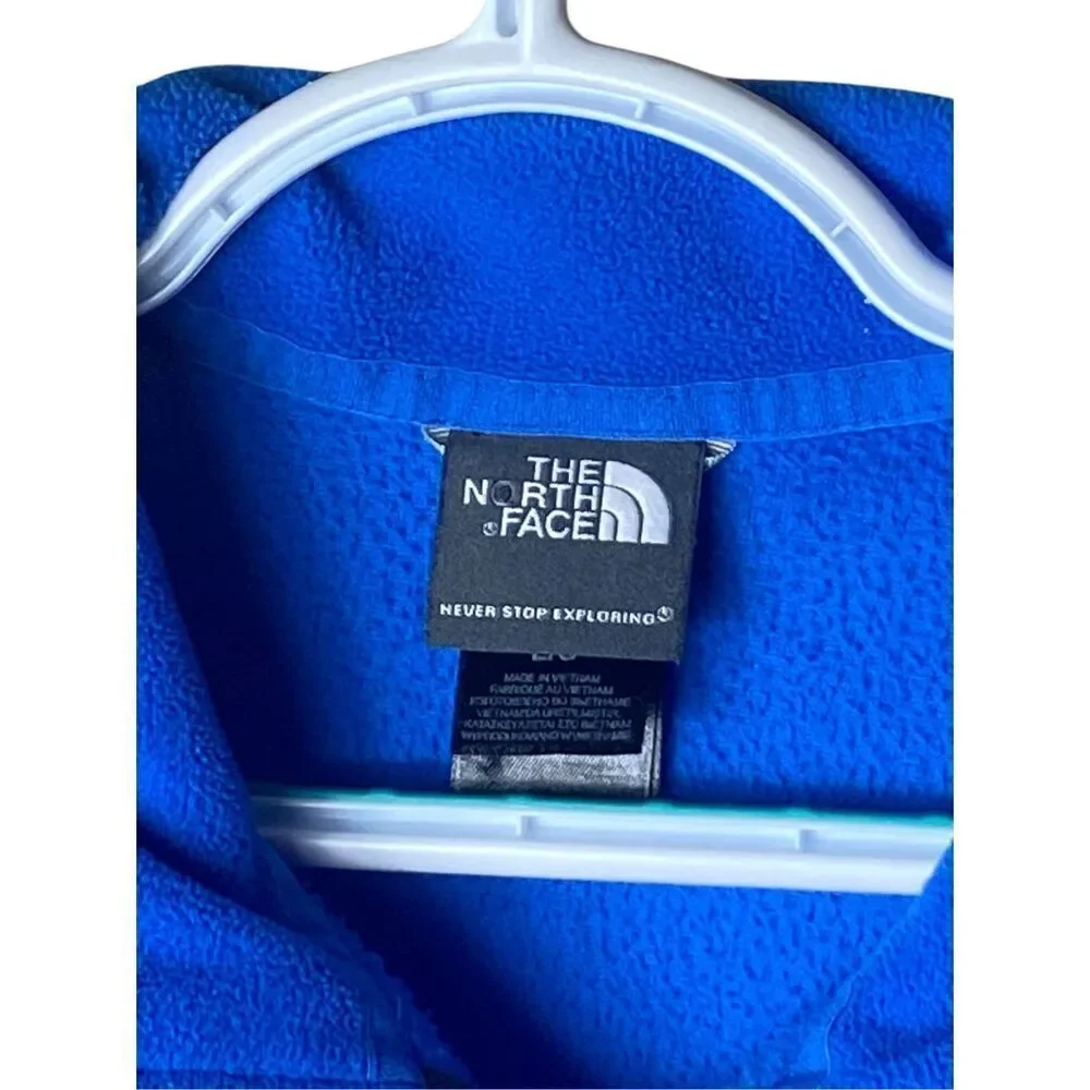 The North Face Mens Blue 100 Glacier 1/4 Zip Fleece Pullover Large